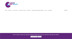 Desktop Screenshot of climatelawandpolicy.com