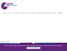 Tablet Screenshot of climatelawandpolicy.com